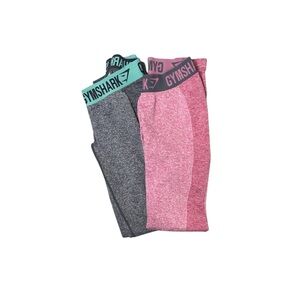 Bundle of 2 Gymshark Seamless Activewear Athleisure Leggings Women's Size Small